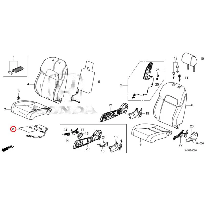 [NEW] JDM HONDA ZR-V e:HEV RZ4 2025 Front Seat (Driver's Side) GENUINE OEM - Image 10