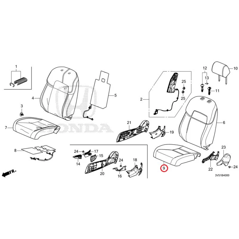[NEW] JDM HONDA ZR-V e:HEV RZ4 2025 Front Seat (Driver's Side) GENUINE OEM - Image 11