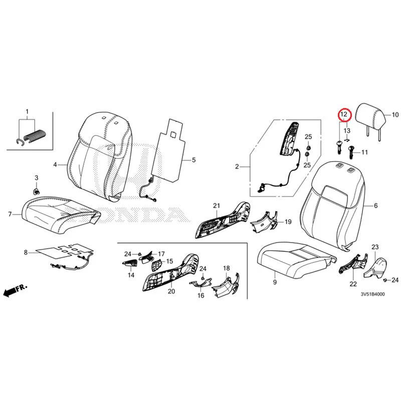[NEW] JDM HONDA ZR-V e:HEV RZ4 2025 Front Seat (Driver's Side) GENUINE OEM - Image 15