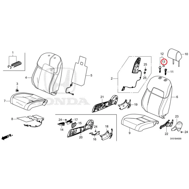 [NEW] JDM HONDA ZR-V e:HEV RZ4 2025 Front Seat (Driver's Side) GENUINE OEM - Image 16