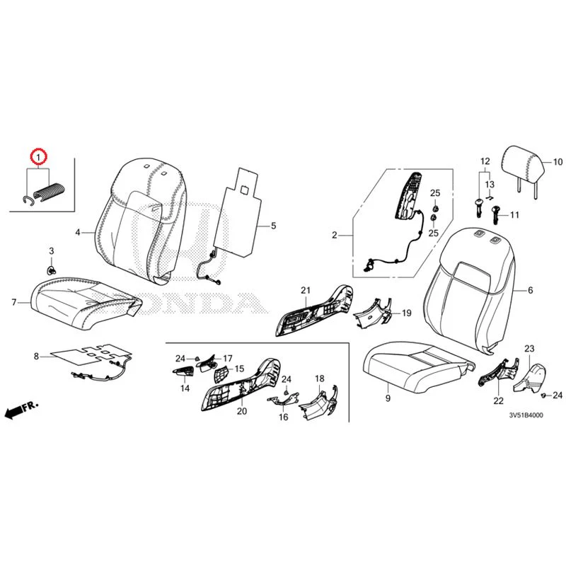 [NEW] JDM HONDA ZR-V e:HEV RZ4 2025 Front Seat (Driver's Side) GENUINE OEM - Image 2