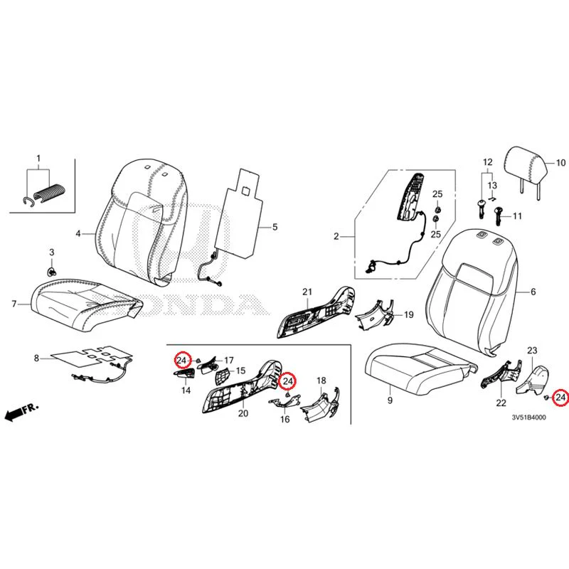 [NEW] JDM HONDA ZR-V e:HEV RZ4 2025 Front Seat (Driver's Side) GENUINE OEM - Image 21