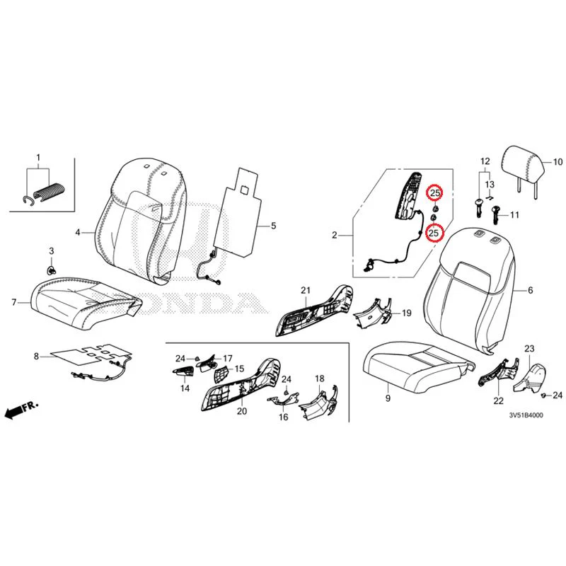 [NEW] JDM HONDA ZR-V e:HEV RZ4 2025 Front Seat (Driver's Side) GENUINE OEM - Image 22