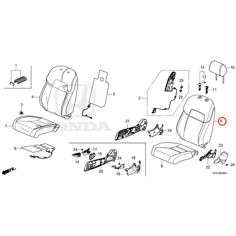 [NEW] JDM HONDA ZR-V e:HEV RZ4 2025 Front Seat (Driver's Side) GENUINE OEM - Image 7