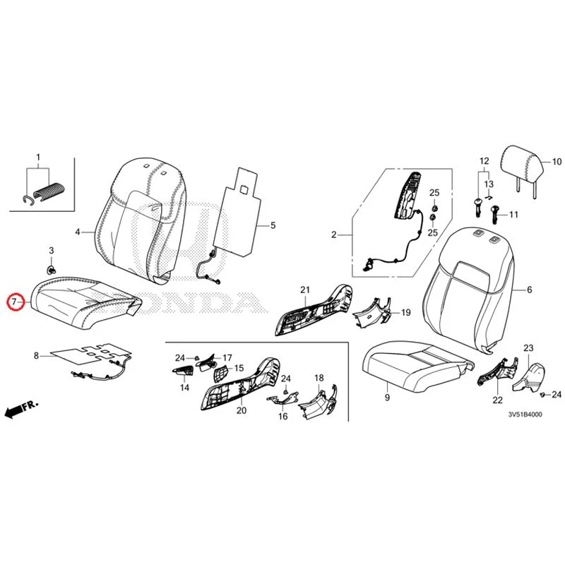 [NEW] JDM HONDA ZR-V e:HEV RZ4 2025 Front Seat (Driver's Side) GENUINE OEM - Image 8