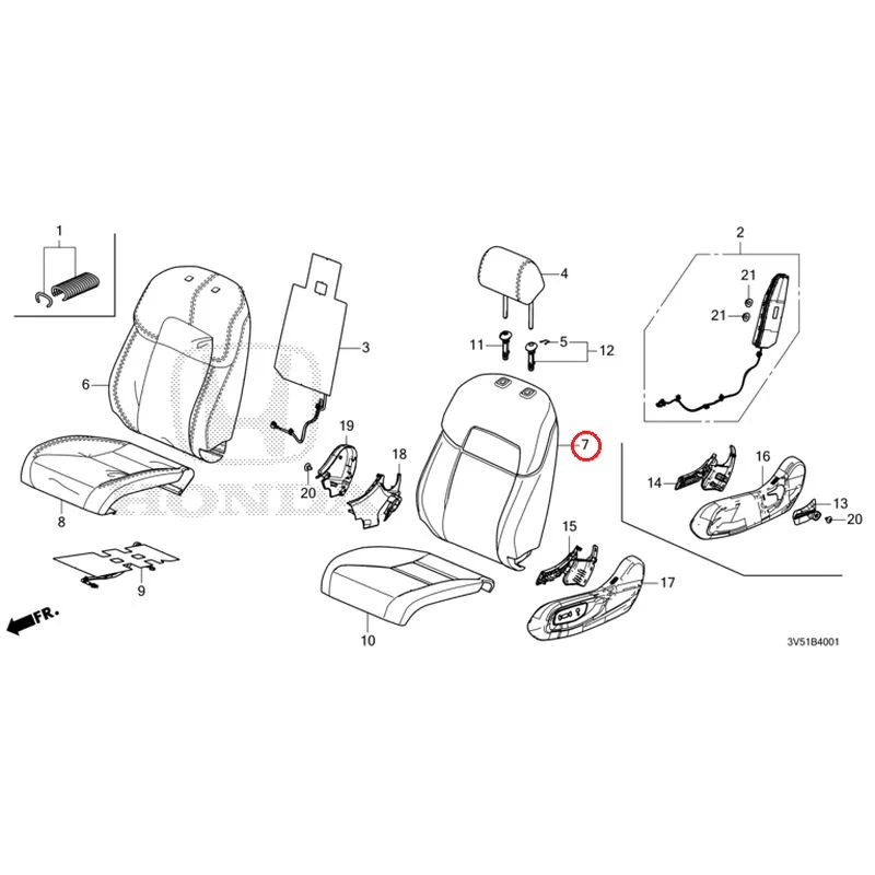 [NEW] JDM HONDA ZR-V e:HEV RZ4 2025 Front Seat (Passenger Side) GENUINE OEM - Image 10