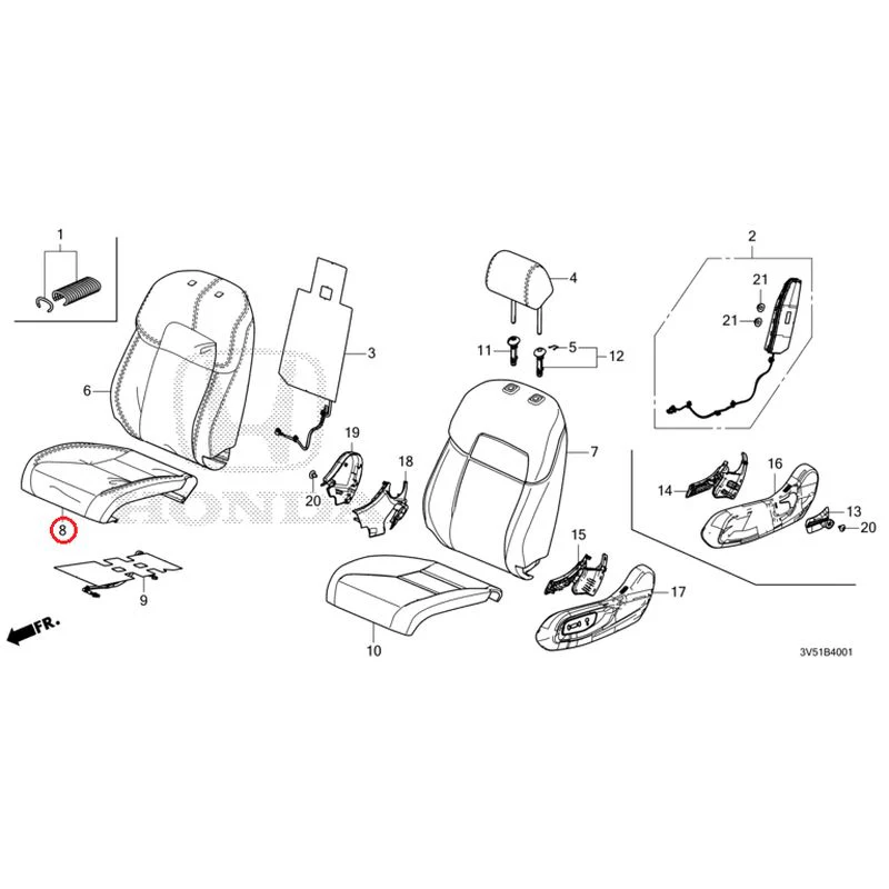 [NEW] JDM HONDA ZR-V e:HEV RZ4 2025 Front Seat (Passenger Side) GENUINE OEM - Image 11
