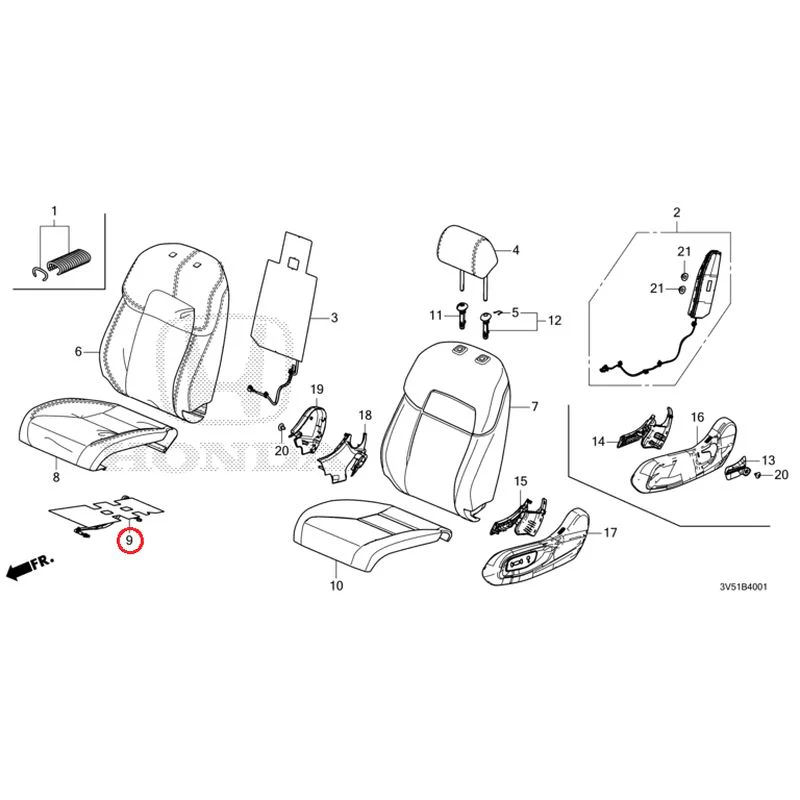 [NEW] JDM HONDA ZR-V e:HEV RZ4 2025 Front Seat (Passenger Side) GENUINE OEM - Image 13