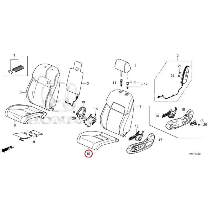 [NEW] JDM HONDA ZR-V e:HEV RZ4 2025 Front Seat (Passenger Side) GENUINE OEM - Image 14