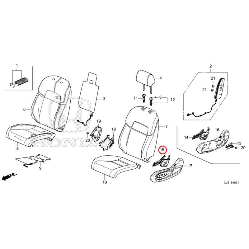 [NEW] JDM HONDA ZR-V e:HEV RZ4 2025 Front Seat (Passenger Side) GENUINE OEM - Image 17