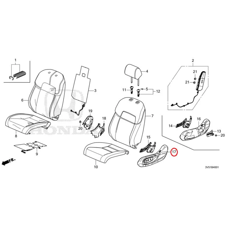 [NEW] JDM HONDA ZR-V e:HEV RZ4 2025 Front Seat (Passenger Side) GENUINE OEM - Image 18
