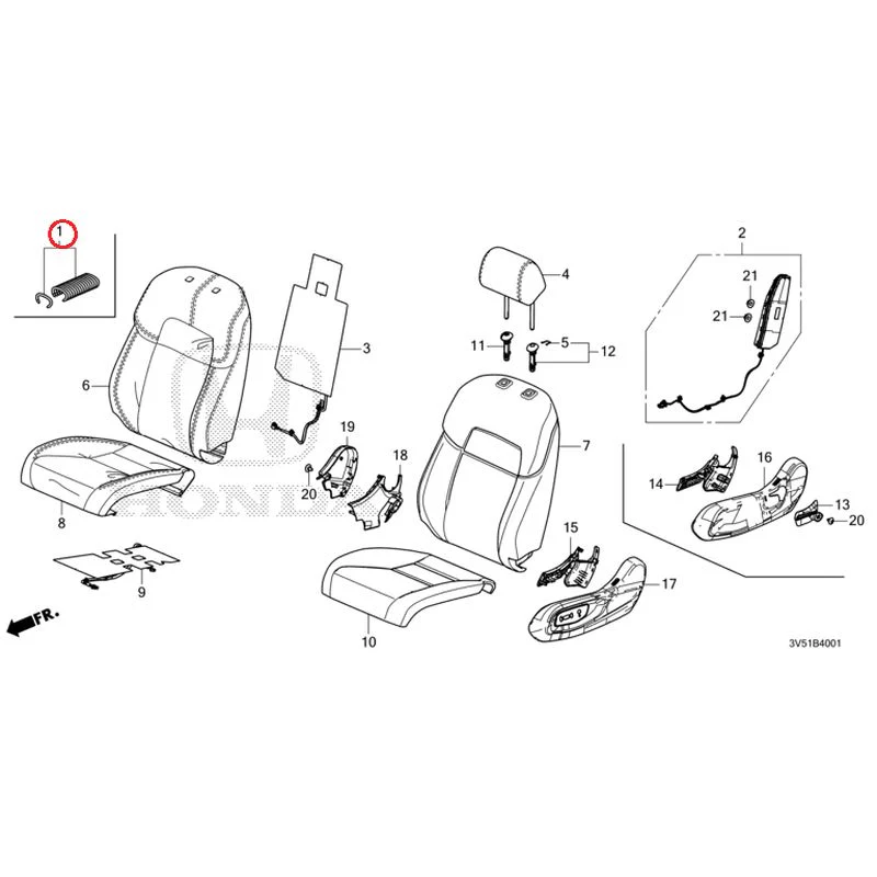 [NEW] JDM HONDA ZR-V e:HEV RZ4 2025 Front Seat (Passenger Side) GENUINE OEM - Image 2