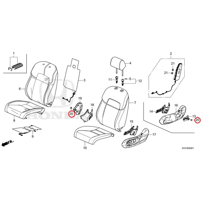 [NEW] JDM HONDA ZR-V e:HEV RZ4 2025 Front Seat (Passenger Side) GENUINE OEM - Image 21