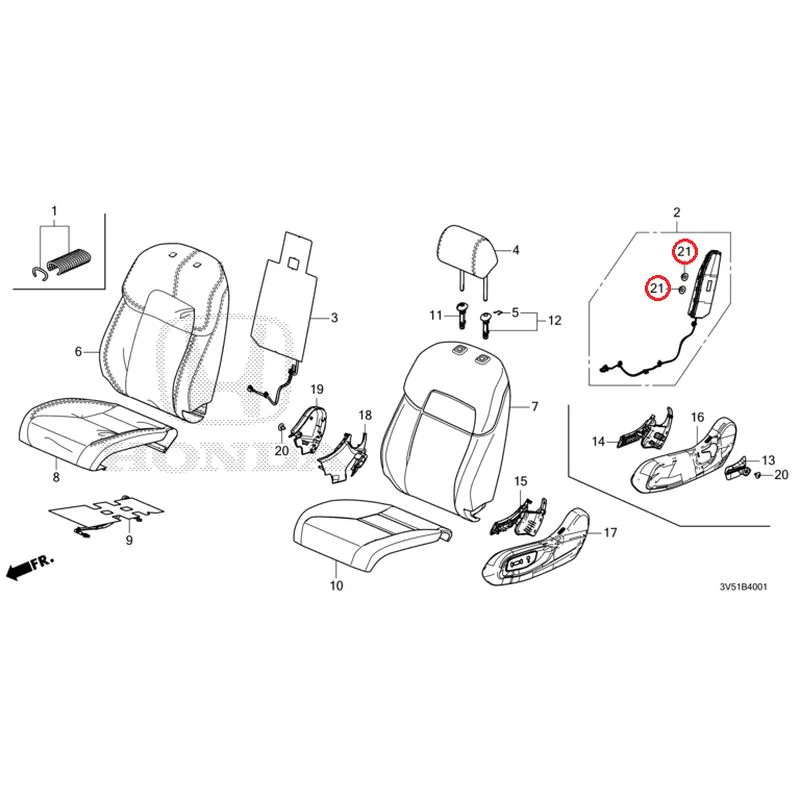 [NEW] JDM HONDA ZR-V e:HEV RZ4 2025 Front Seat (Passenger Side) GENUINE OEM - Image 22