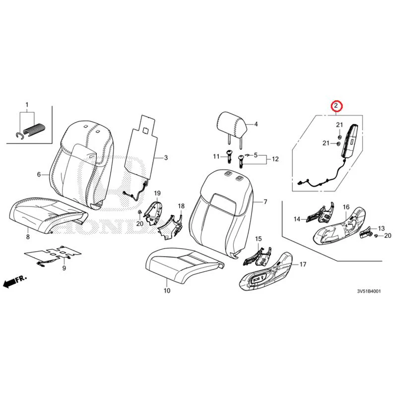 [NEW] JDM HONDA ZR-V e:HEV RZ4 2025 Front Seat (Passenger Side) GENUINE OEM - Image 3