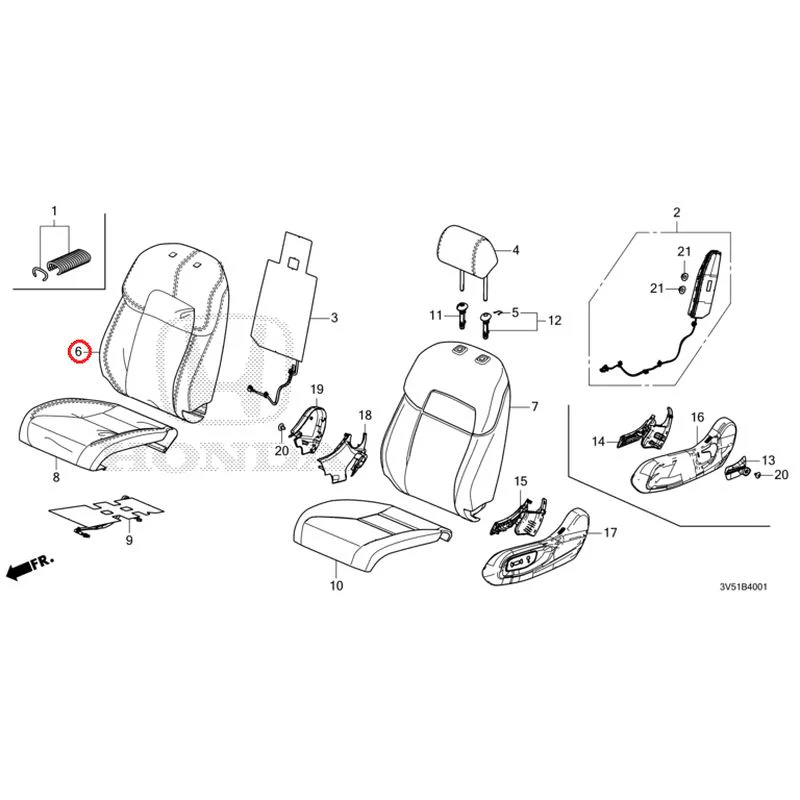 [NEW] JDM HONDA ZR-V e:HEV RZ4 2025 Front Seat (Passenger Side) GENUINE OEM - Image 9
