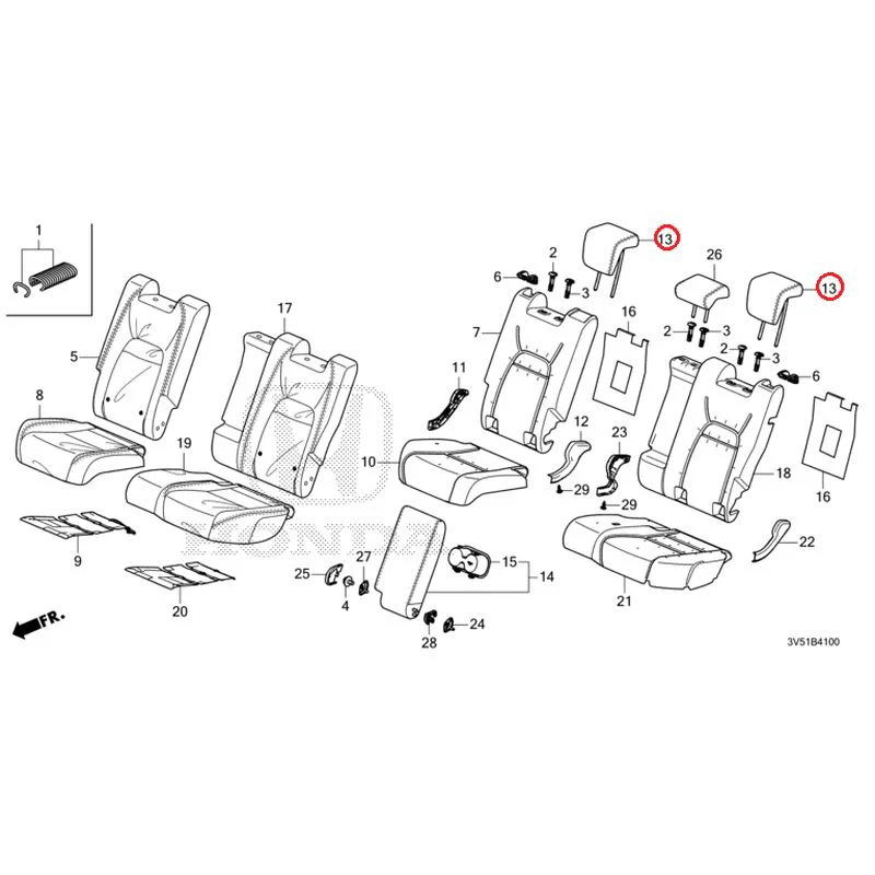 [NEW] JDM HONDA ZR-V e:HEV RZ4 2025 Rear Seat GENUINE OEM - Image 18