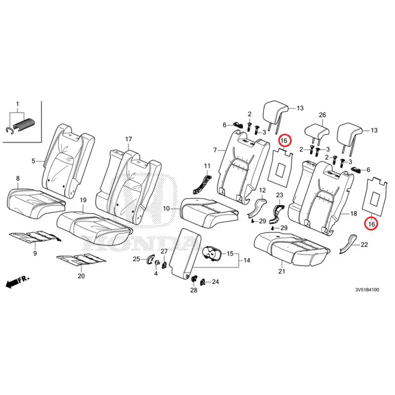 [NEW] JDM HONDA ZR-V e:HEV RZ4 2025 Rear Seat GENUINE OEM - Image 23