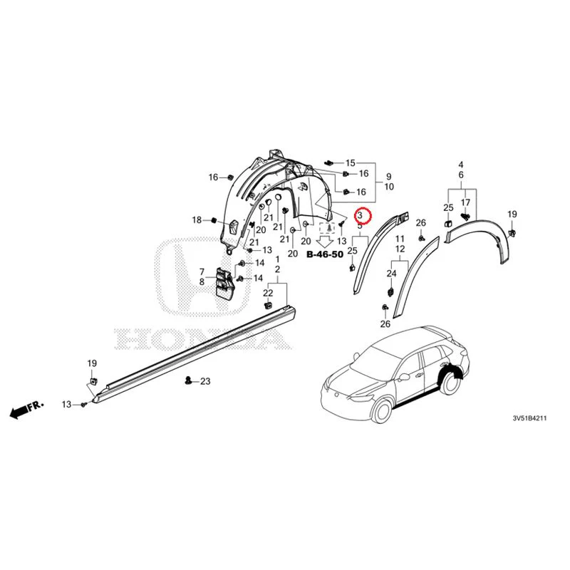 [NEW] JDM HONDA ZR-V e:HEV RZ4 2025 Side Sill Garnish/Protector GENUINE OEM - Image 16