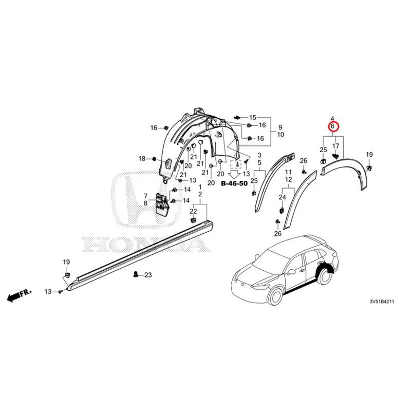 [NEW] JDM HONDA ZR-V e:HEV RZ4 2025 Side Sill Garnish/Protector GENUINE OEM - Image 29