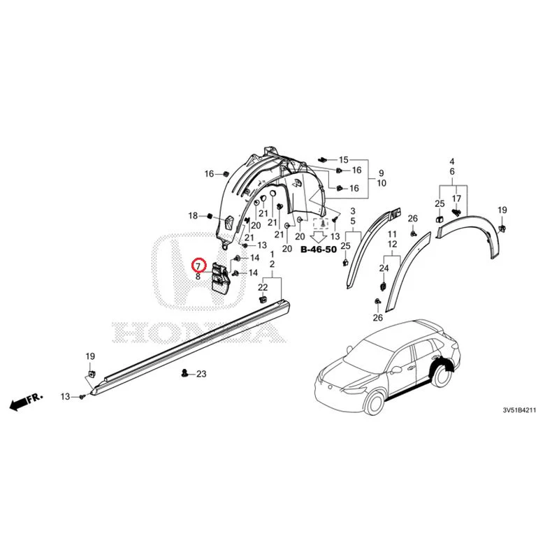 [NEW] JDM HONDA ZR-V e:HEV RZ4 2025 Side Sill Garnish/Protector GENUINE OEM - Image 32
