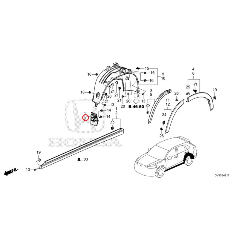[NEW] JDM HONDA ZR-V e:HEV RZ4 2025 Side Sill Garnish/Protector GENUINE OEM - Image 33