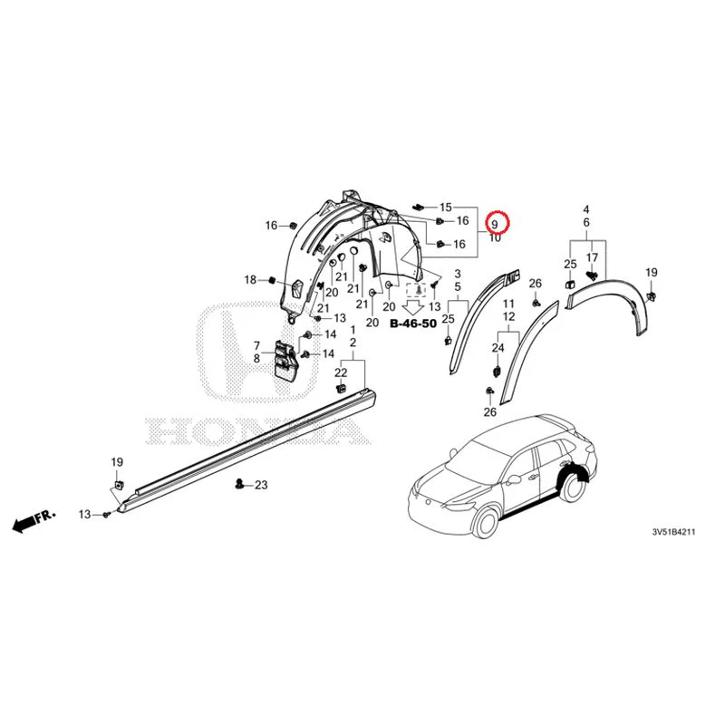 [NEW] JDM HONDA ZR-V e:HEV RZ4 2025 Side Sill Garnish/Protector GENUINE OEM - Image 34