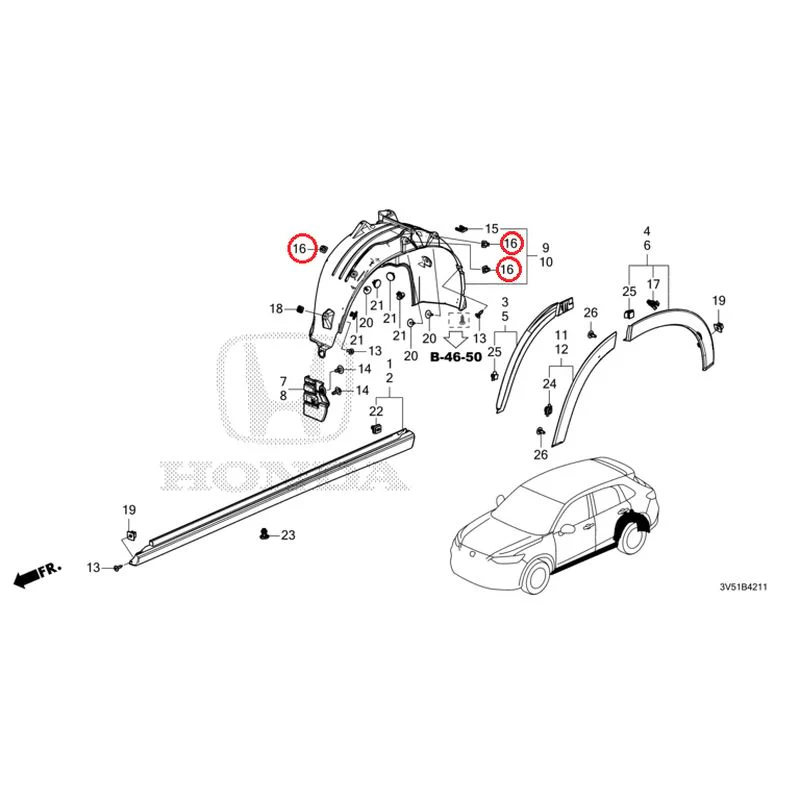 [NEW] JDM HONDA ZR-V e:HEV RZ4 2025 Side Sill Garnish/Protector GENUINE OEM - Image 53