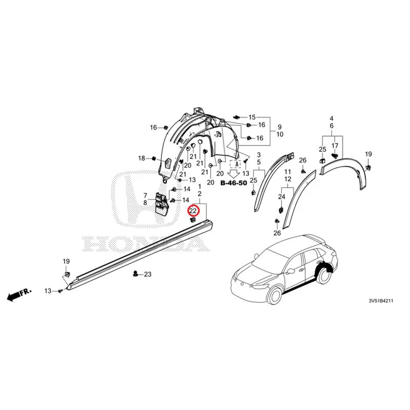 [NEW] JDM HONDA ZR-V e:HEV RZ4 2025 Side Sill Garnish/Protector GENUINE OEM - Image 59