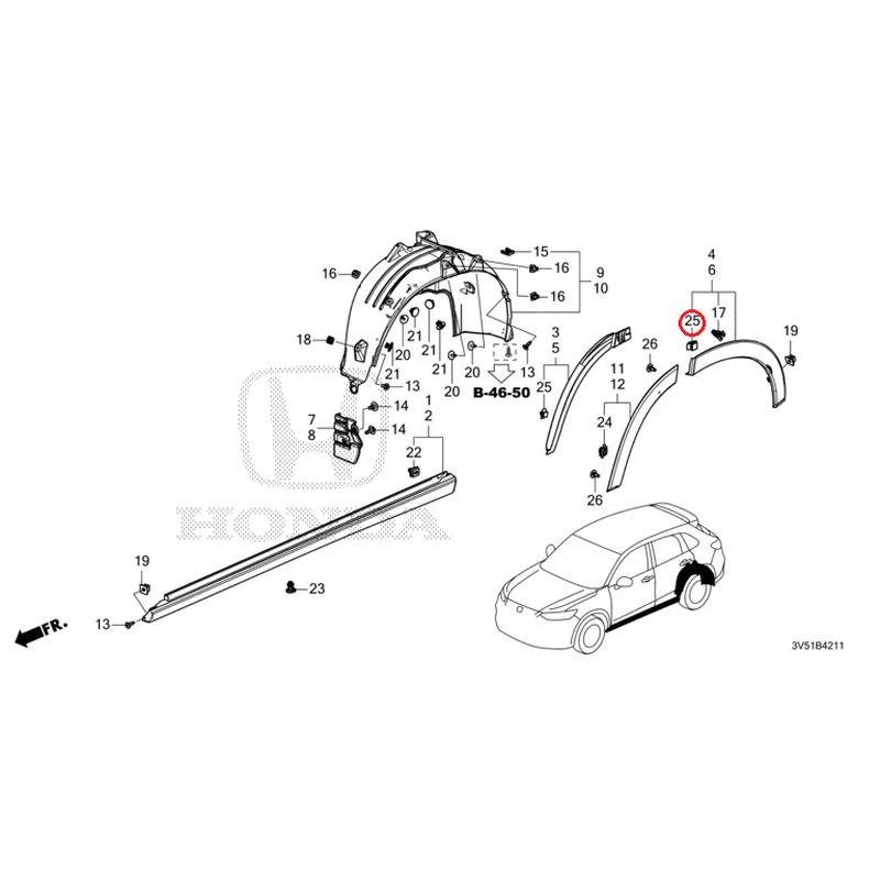 [NEW] JDM HONDA ZR-V e:HEV RZ4 2025 Side Sill Garnish/Protector GENUINE OEM - Image 62