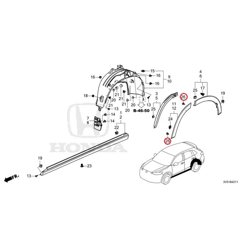 [NEW] JDM HONDA ZR-V e:HEV RZ4 2025 Side Sill Garnish/Protector GENUINE OEM - Image 63