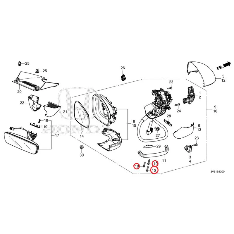 [NEW] JDM HONDA ZR-V e:HEV RZ4 2025 Mirrors GENUINE OEM - Image 17