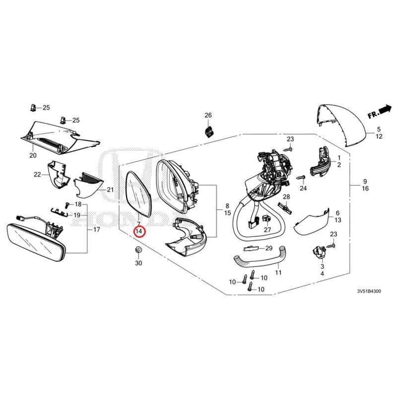 [NEW] JDM HONDA ZR-V e:HEV RZ4 2025 Mirrors GENUINE OEM - Image 27