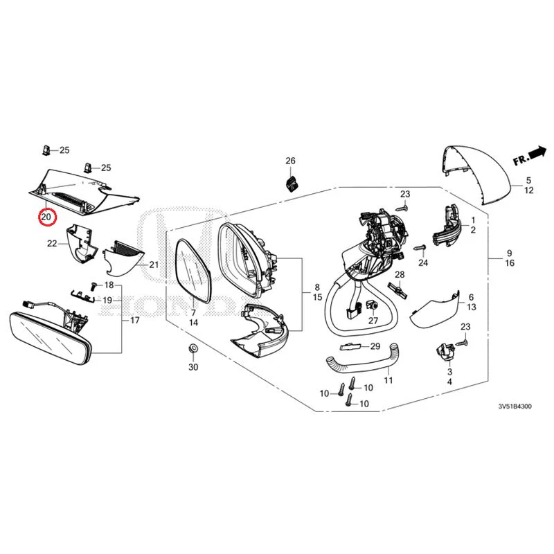 [NEW] JDM HONDA ZR-V e:HEV RZ4 2025 Mirrors GENUINE OEM - Image 33