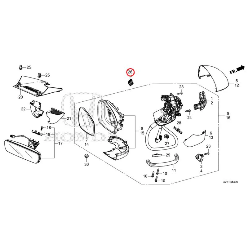 [NEW] JDM HONDA ZR-V e:HEV RZ4 2025 Mirrors GENUINE OEM - Image 39