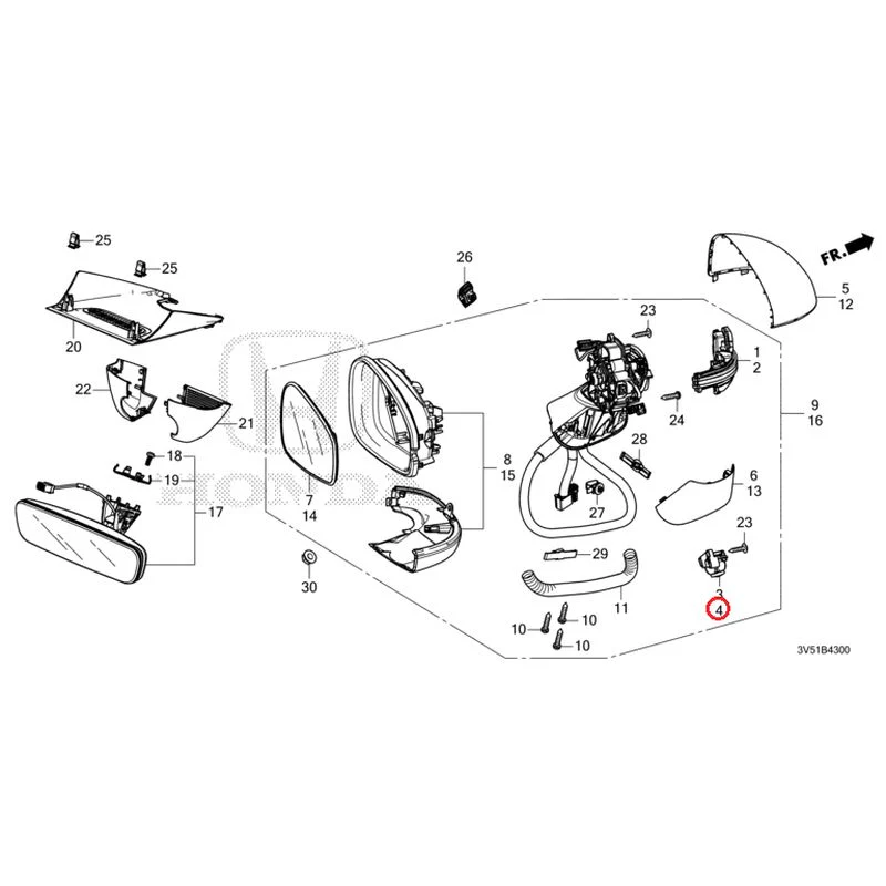 [NEW] JDM HONDA ZR-V e:HEV RZ4 2025 Mirrors GENUINE OEM - Image 5