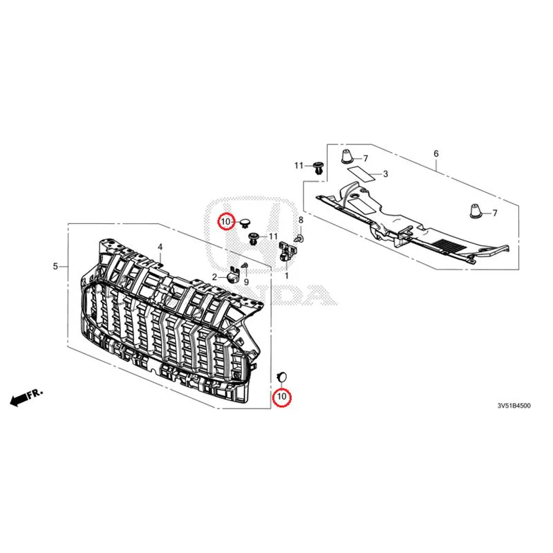 [NEW] JDM HONDA ZR-V e:HEV RZ4 2025 Front Grill GENUINE OEM - Image 10
