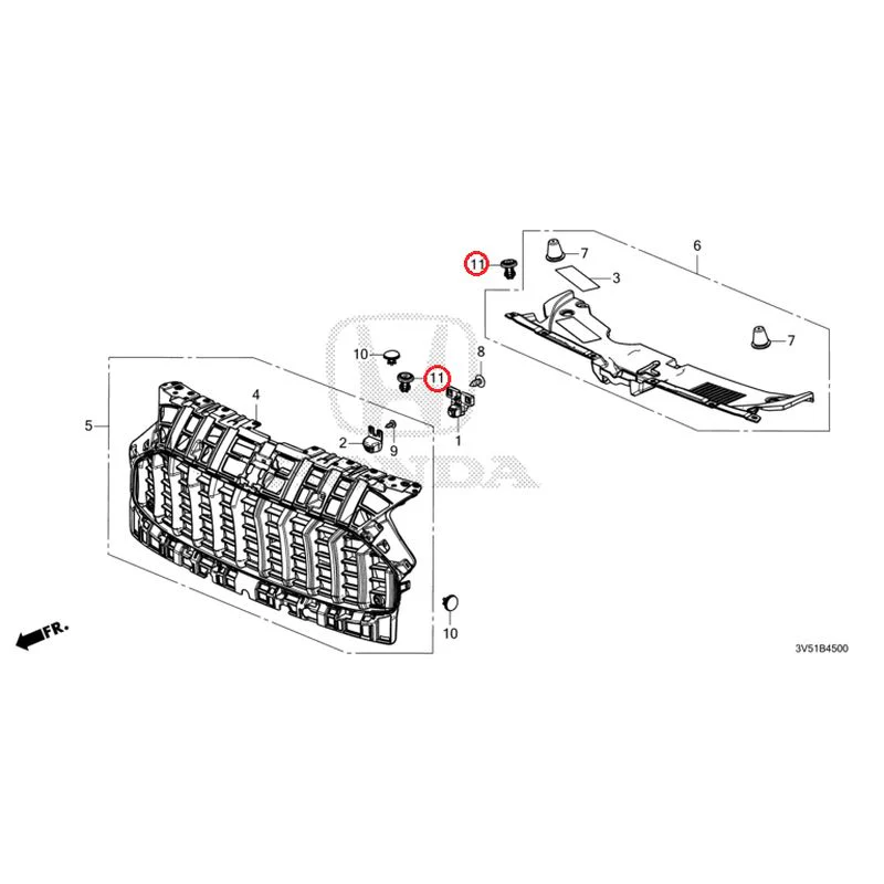 [NEW] JDM HONDA ZR-V e:HEV RZ4 2025 Front Grill GENUINE OEM - Image 11