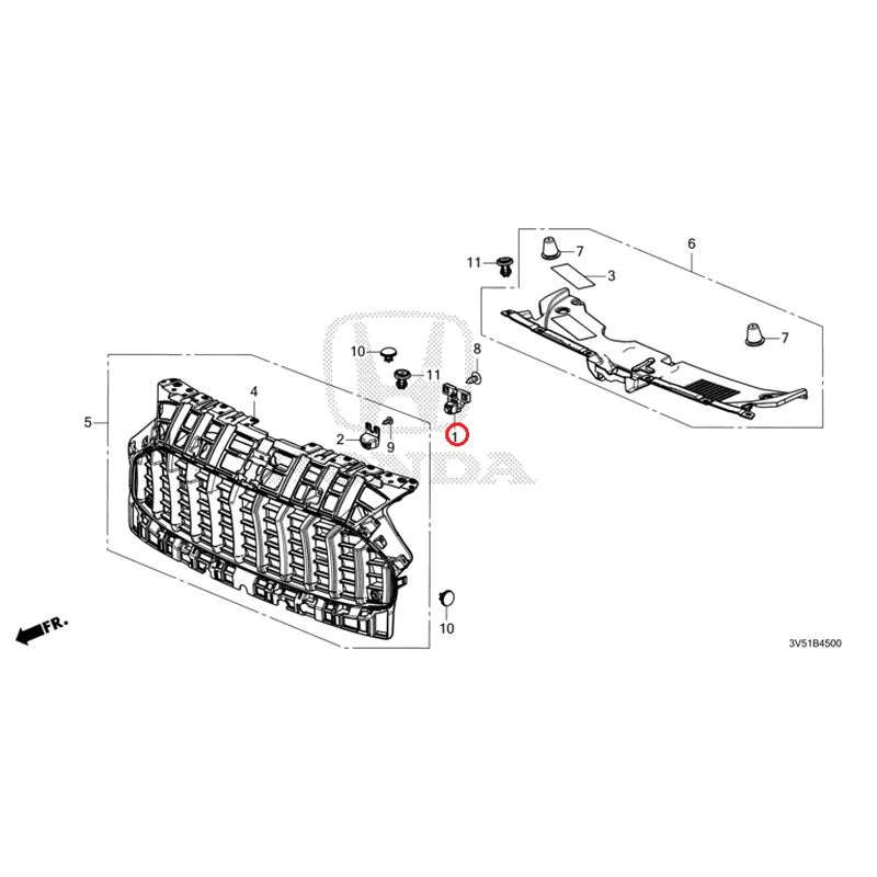 [NEW] JDM HONDA ZR-V e:HEV RZ4 2025 Front Grill GENUINE OEM - Image 2