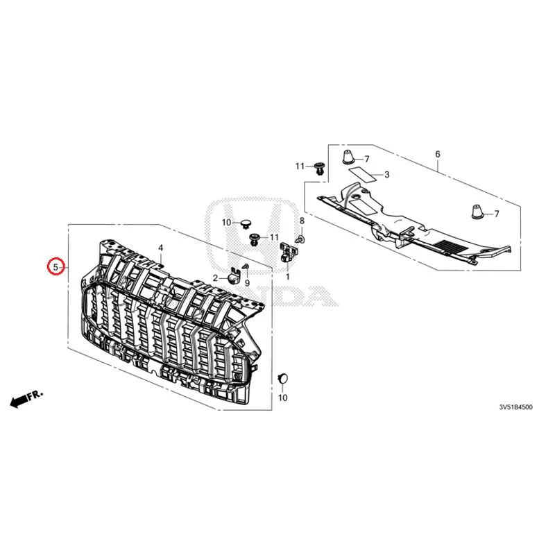 [NEW] JDM HONDA ZR-V e:HEV RZ4 2025 Front Grill GENUINE OEM - Image 5