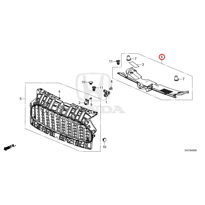 [NEW] JDM HONDA ZR-V e:HEV RZ4 2025 Front Grill GENUINE OEM - Image 6