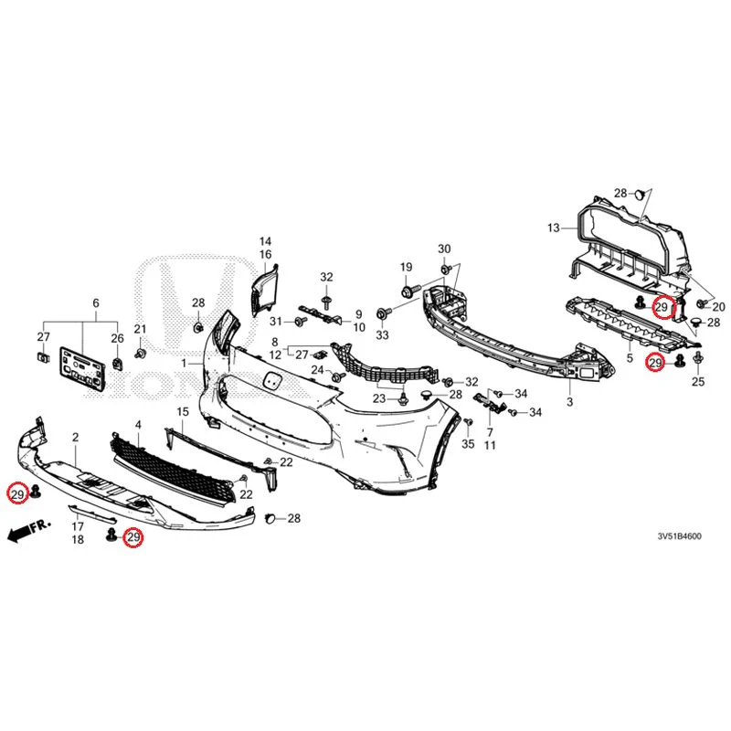 [NEW] JDM HONDA ZR-V e:HEV RZ4 2025 Front Bumper GENUINE OEM - Image 42
