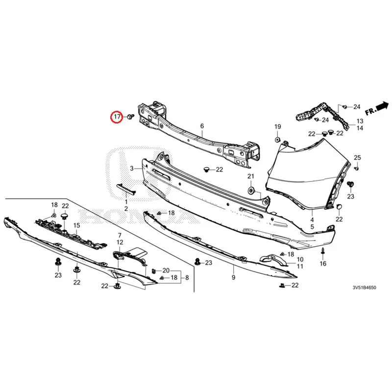 [NEW] JDM HONDA ZR-V e:HEV RZ4 2025 Rear Bumper GENUINE OEM - Image 33