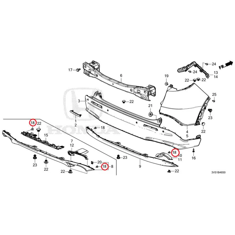 [NEW] JDM HONDA ZR-V e:HEV RZ4 2025 Rear Bumper GENUINE OEM - Image 34