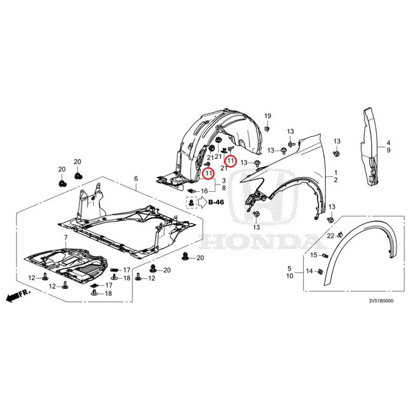 [NEW] JDM HONDA ZR-V e:HEV RZ4 2025 Front Fenders GENUINE OEM - Image 24
