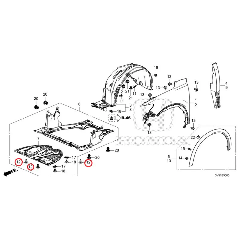 [NEW] JDM HONDA ZR-V e:HEV RZ4 2025 Front Fenders GENUINE OEM - Image 25