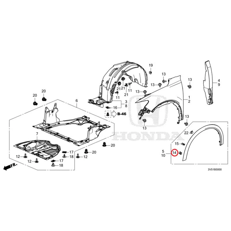 [NEW] JDM HONDA ZR-V e:HEV RZ4 2025 Front Fenders GENUINE OEM - Image 27