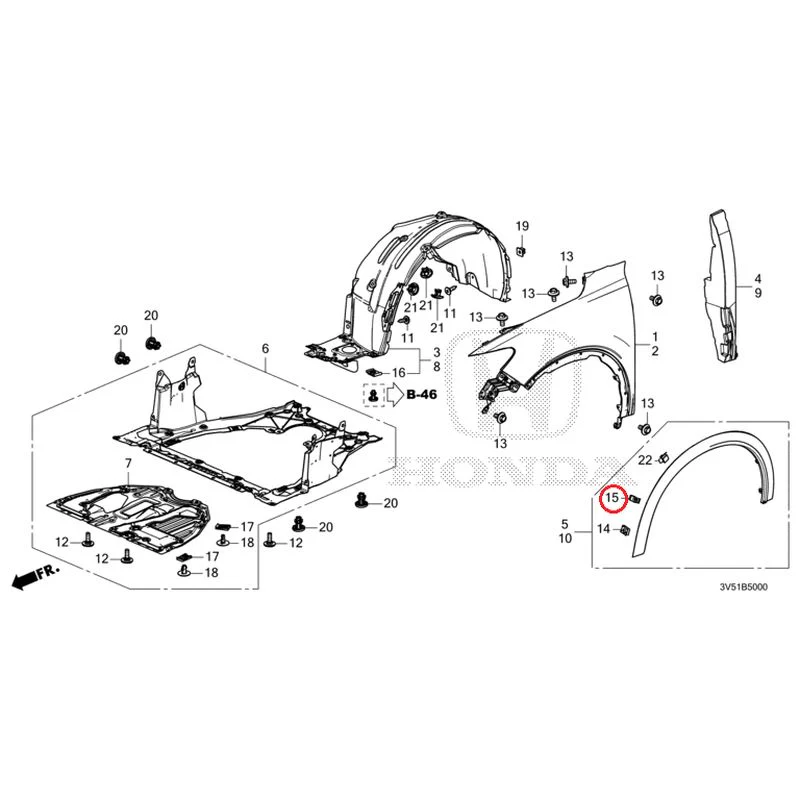[NEW] JDM HONDA ZR-V e:HEV RZ4 2025 Front Fenders GENUINE OEM - Image 28