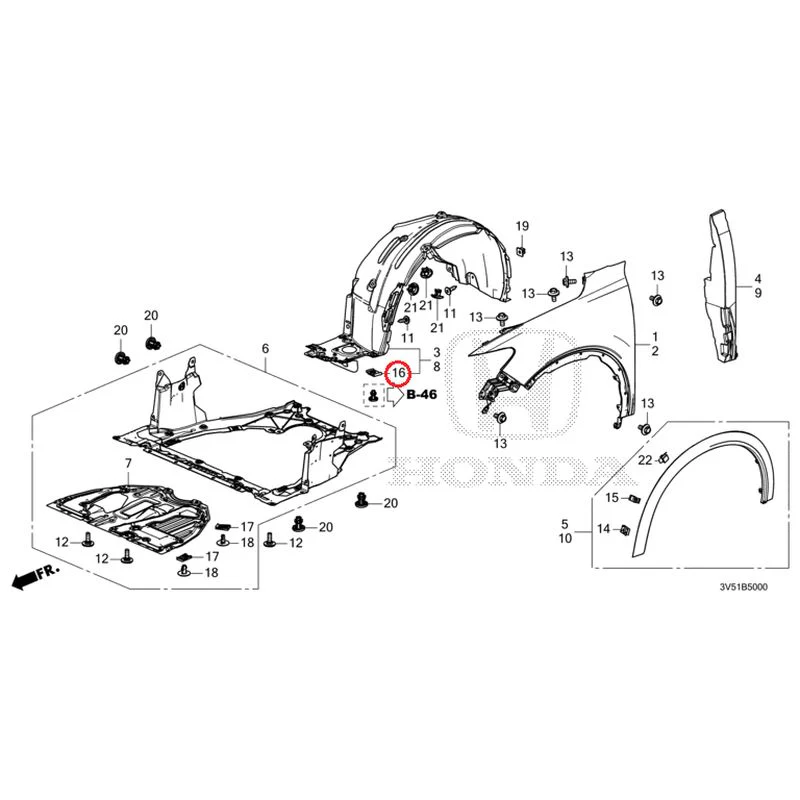 [NEW] JDM HONDA ZR-V e:HEV RZ4 2025 Front Fenders GENUINE OEM - Image 29
