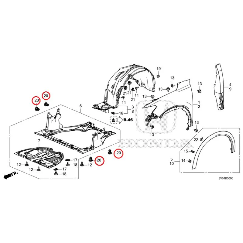 [NEW] JDM HONDA ZR-V e:HEV RZ4 2025 Front Fenders GENUINE OEM - Image 33